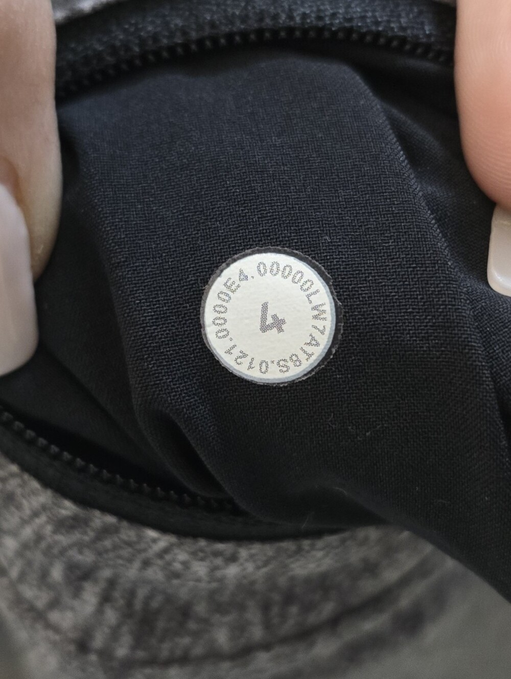 Lululemon Running Shorts Heather Gray Black Athletic Lined Zip Pocket Size 4 - Picture 2 of 7